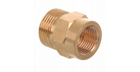 M-56540 Переходник М22внеш - 3 8внут 400bar латунь