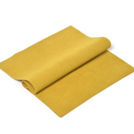 Q-340 Замша желтая для протирки кузова авто 55х40 см Плотность - 300 г см.