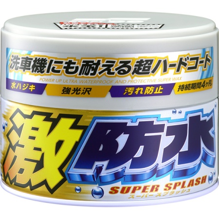 00341 Полироль для кузова защитный Soft99 Water Block Wax для светлых авто, 300гр.
