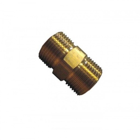 Переходник 1-4внеш - 1-4внеш (удлиненный),400bar, латунь