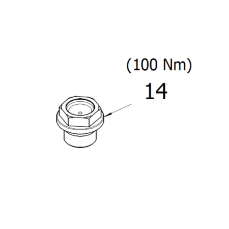 98513100 Заглушка клапана 160130 для помп высокого давления HAWK