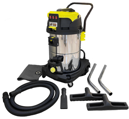 TB-113 Пылеводосос Zero TB-113 для сухой и влажной уборки 60 л бак нерж. сталь 2-х турбинны 