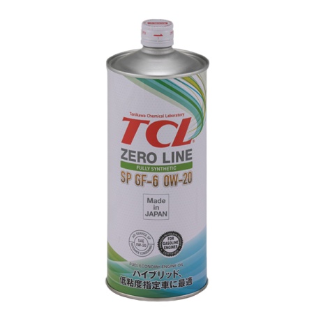 Z0010020SP  Масло моторное TCL Zero Line Fully Synth, Fuel Economy, SP, GF-6, 0W20, 1л