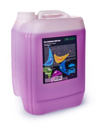 Автошампунь с воском SOLDIM  Car shampoo with wax 10 кг