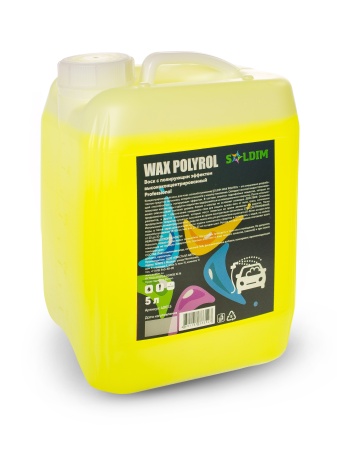 Воск с полирующим эффектом высококонцентрированный SOLDIM WAX POLYROL 5 л