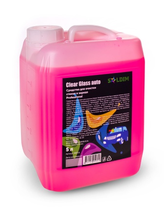 Средство для очистки стекол и зеркал SOLDIM Clear Glass 5 л