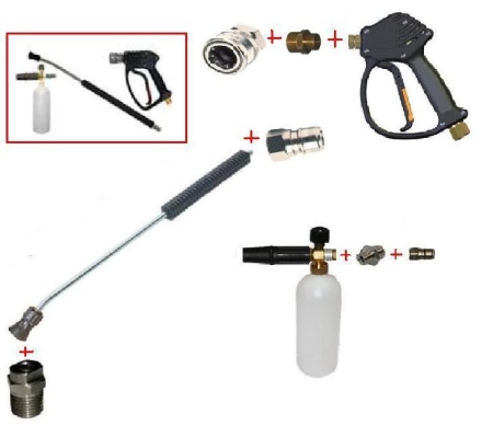 25.1525.60-P11 -6-220 Пенокомплект в сборе 600 мм прям, RL 11 + ARS 220  РА ; вход М22х1,5ш.