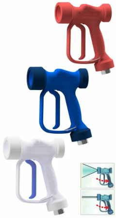 30.6438.30 Размывочный пистолет RB 65  красный, 60 л мин; 24 бар; 90град; вход 1 2 г с поворотным фитингом