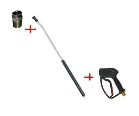 30.2500.60-500 ZINK PA 30 Распылительный пистолет в сборе с форсункой курок RL 30 М22х1,5ш  500 мм. (Изогнутый)