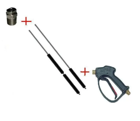 30.1755.60-1700ZINK PA26 Распылительный пистолет в сборе с форсункой курок RL 26 М22х1,5ш  1700 мм.(Изогнутый)