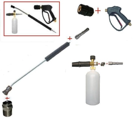 25.1525.60-P26KW Пенокомплект в сборе 500 мм изог, RL 26 + ARS 25 KW ; вход М22х1,5ш.