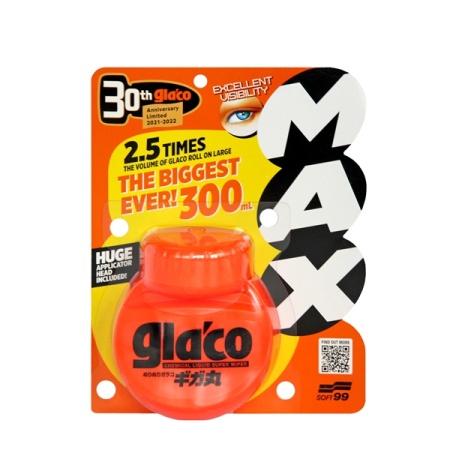 10363 Антидождь Soft99 Glaco Roll on Max для стёкол, 300 мл