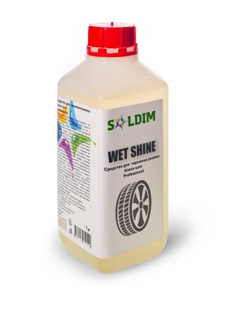 Средство для чернения резины  блеск шин SOLDIM WET SHINE 1 л