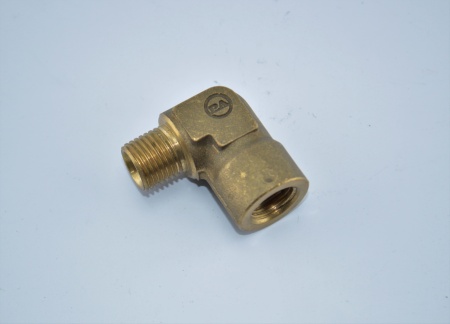 R+M 010005410 Переходник угловой 14внут - 14внеш, 350bar, латунь