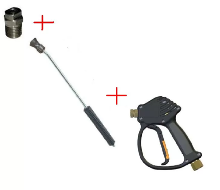 30.1755.60-500RL11 ZINKPA Распылительный пистолет в сборе с форсункой курок RL 11 М22х1,5ш  500 мм. (Изогнутый)
