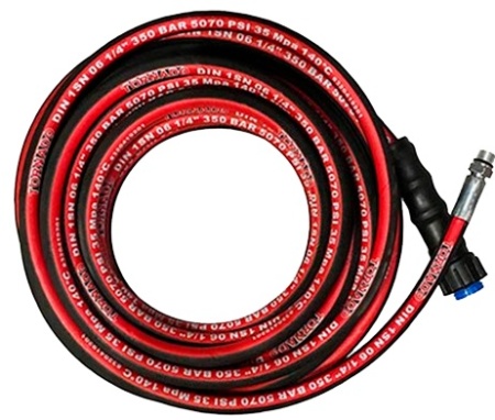 Шланг для чистки труб и промывки канализации M22-1-4 внеш, 1SN-06,15 м, 350 бар. Однооплеточный