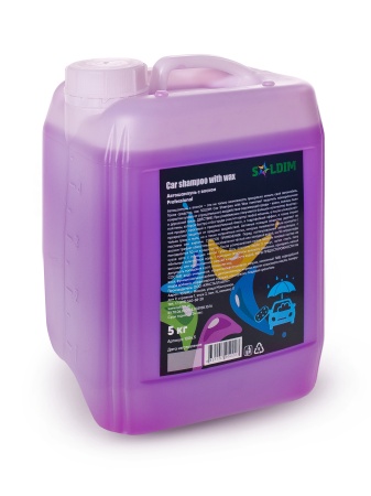 Автошампунь с воском SOLDIM  Car shampoo with wax 5 кг