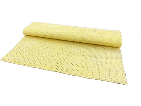Q-350 Замша  желтая перфорированная 40x55 см.