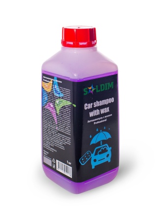 Автошампунь с воском SOLDIM  Car shampoo with wax 1 кг