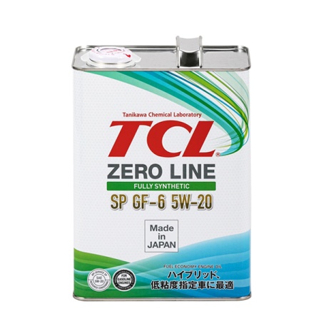 Z0040520SP  Масло моторное TCL Zero Line Fully Synth, Fuel Economy, SP, GF-6, 5W20, 4л