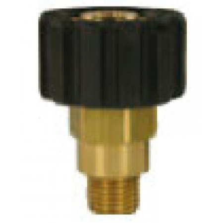 Переходник M22x1,5гайка - 1-4внеш, 400bar, латунь