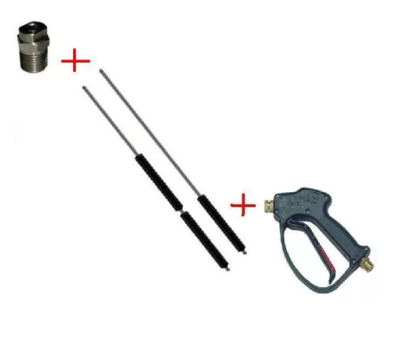 30.1755.60-1200 ZINK PA26 Распылительный пистолет в сборе с форсункой курок RL 26 М22х1,5ш  1200 мм.(Изогнутый)