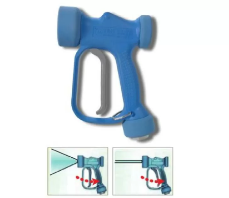 30.6310.00 Размывочный пистолет RB 65 Aisi 316, 60 л мин; 24 бар; 90град; вход 1 2г с пов. фитингом, нерж. ст.